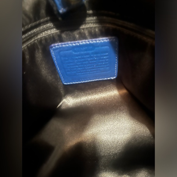 Coach Patent Leather Ashley Carryall in Cobalt Blue - Picture 5 of 12